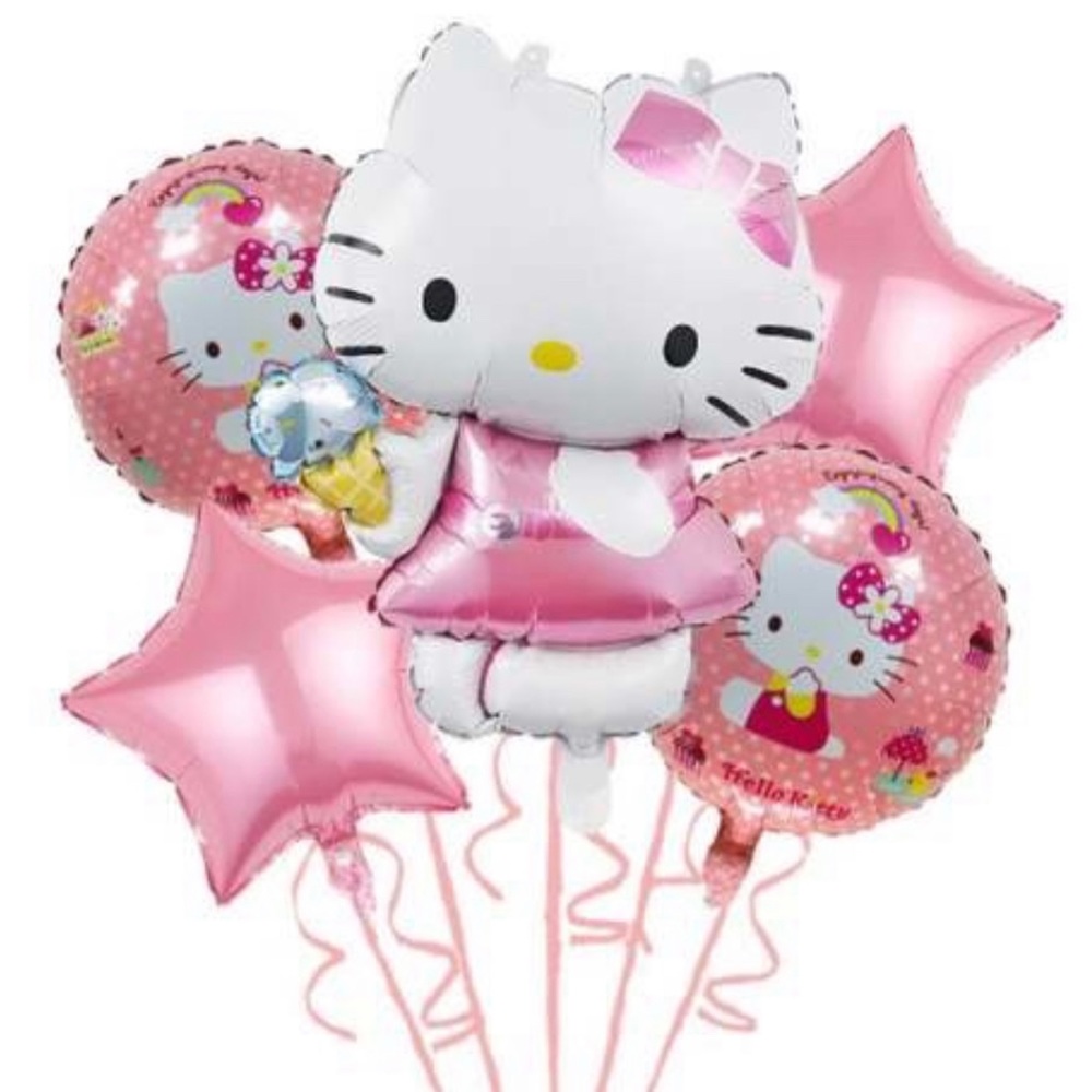 5 piece hello kitty balloon set